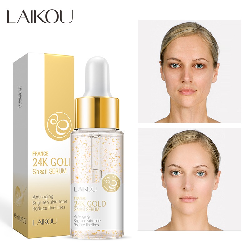 Laikou France 24k Gold Snail Serum - 17ml