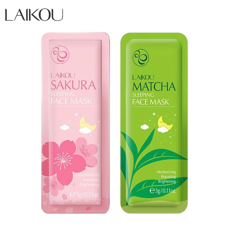 Laikou Matcha Sleeping Face Mask - 3G