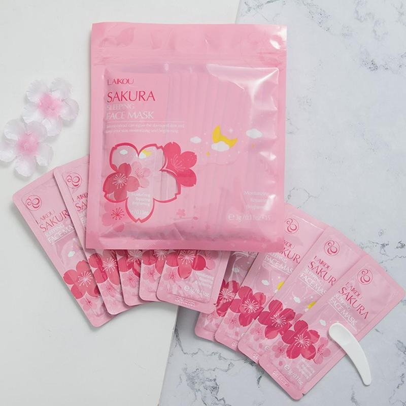 Laikou Sakura Sleeping Face Mask - 3 G