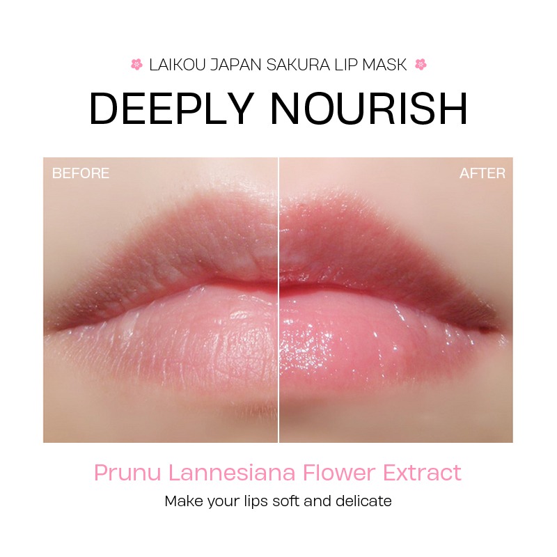 Laikou Sakura Sleeping Lip Mask - 8g