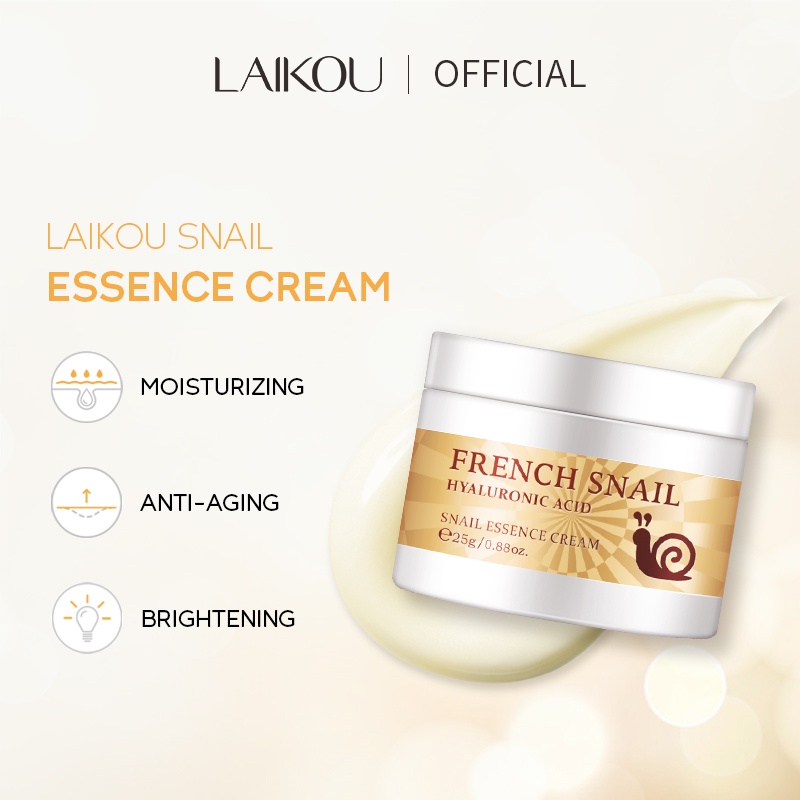 Laikou Snail Hyaluronic Acid Essence Cream – 25g