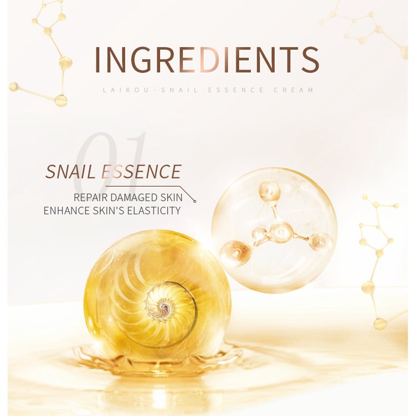 Laikou Snail Hyaluronic Acid Essence Cream – 25g