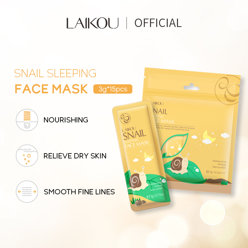 Laikou Snail Sleeping Face Mask - 3 G