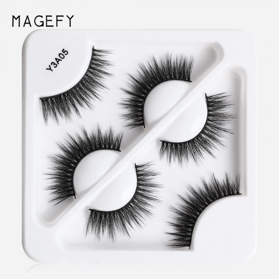 MAANGE 3 Pair 3D Eyelashes – Y3A05