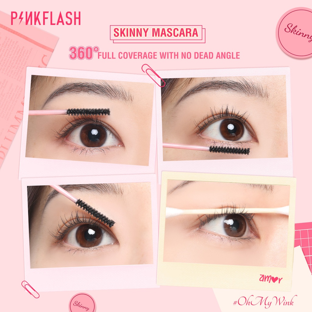 PFE10 - PINKFLASH Lengthening Waterproof Micro Brush Mascara