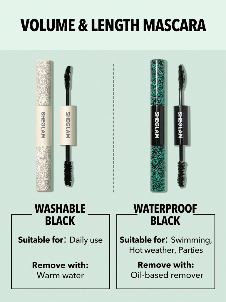 SHEGLAM All-In-One Volume & Length Waterproof Mascara