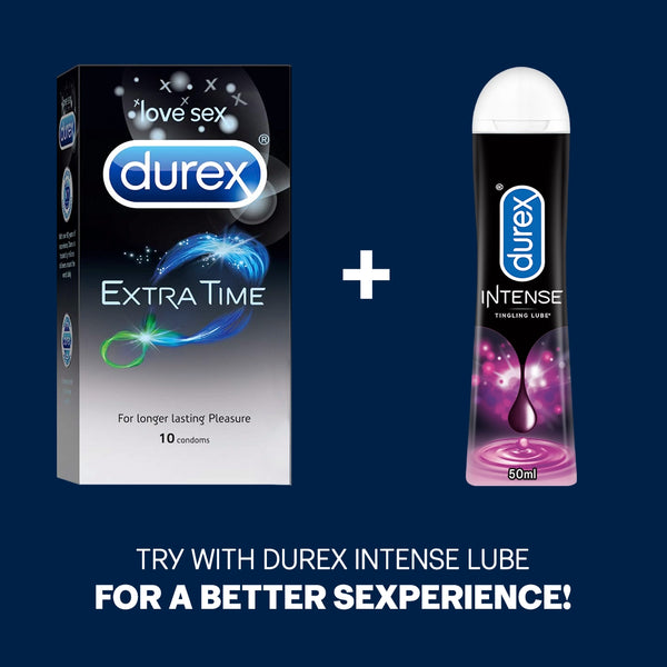 Durex Extra Time Condoms (10 Pcs)