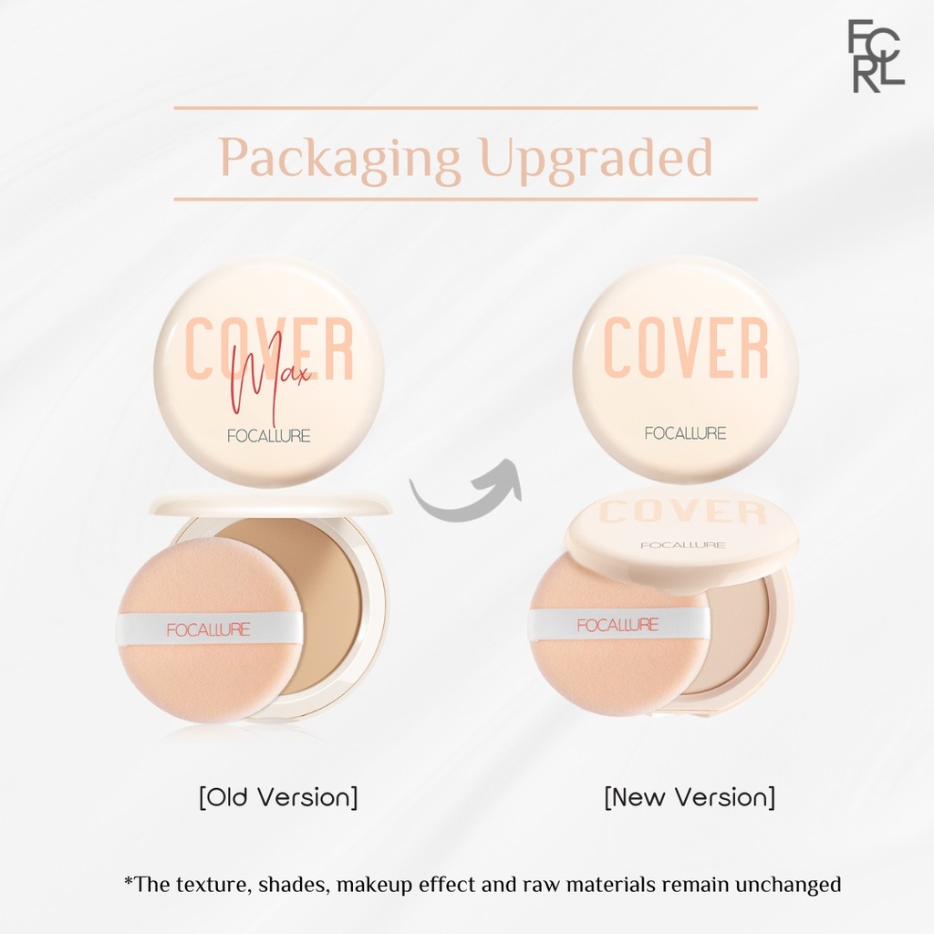 FA155 - Focallure COVER Two-Way-Cake Pressed Powder (9g)