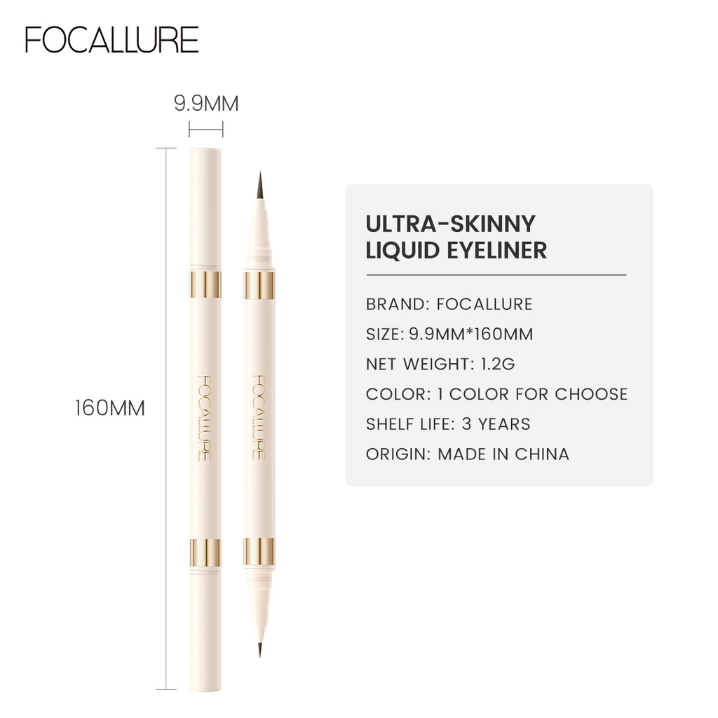 FA309 - Focallure Ultra Skinny Waterproof Duo Liquid Eyeliner