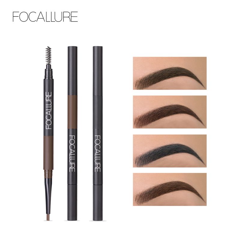 FA64 - Focallure Waterproof 3 in 1 Auto Eyebrow Pencil