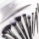 FA70 - Focallure 10 Pcs Premium Makeup Brush Set with Leather Bag