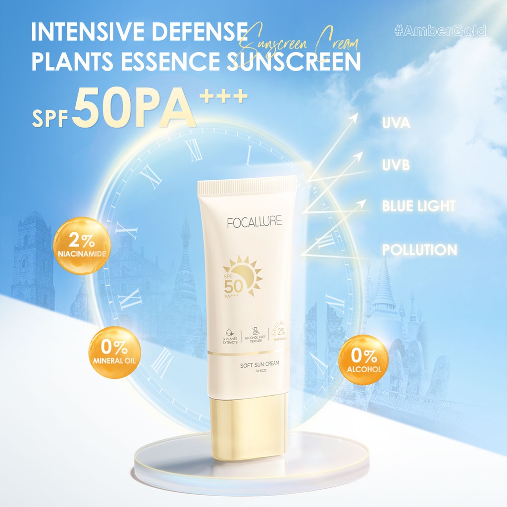 FASC23 - Focallure Soft Sun Cream SPF50 PA+++ 30g