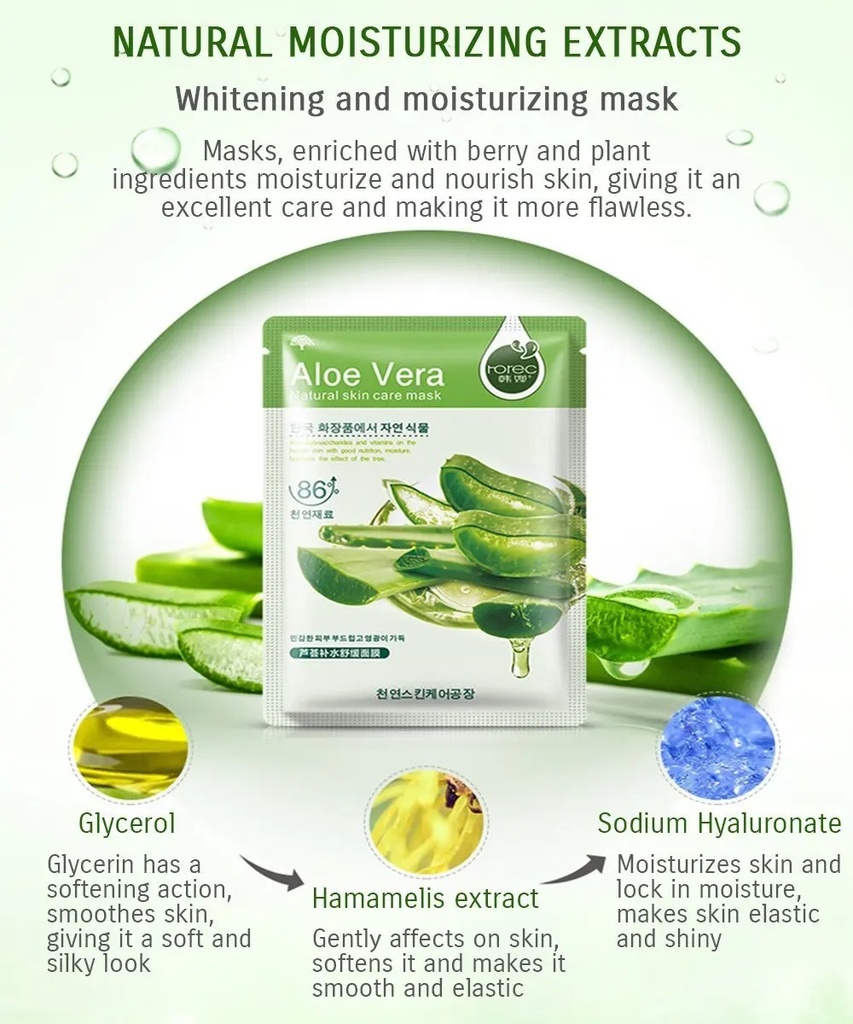 Hchana Aloe Vera Sheet Mask