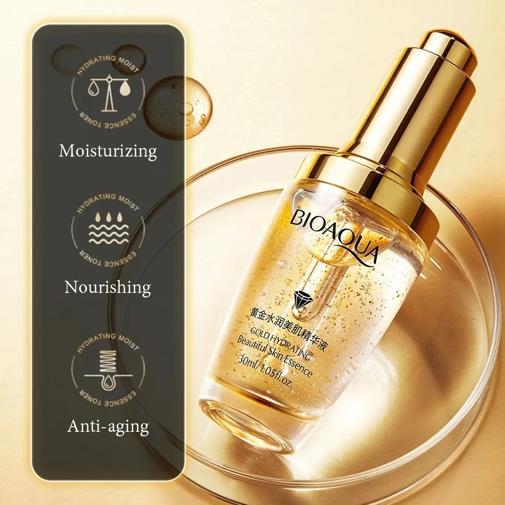 BioAqua 24K Gold Skin Care Facial Serum - 30 ml