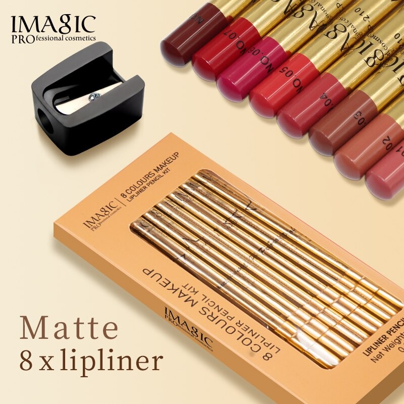 IMLP210 - Imagic 08 Color Matte Lip Liner Set