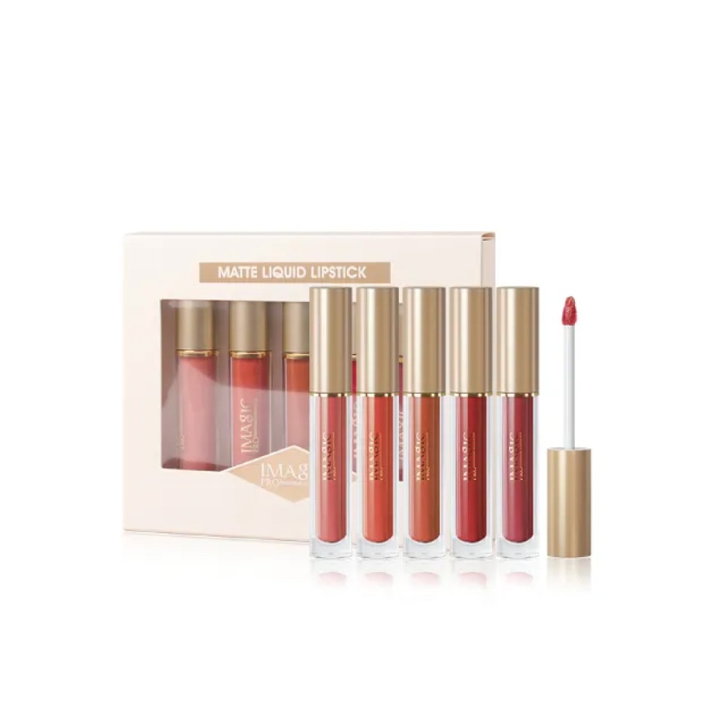 IMLP214 - Imagic 5pcs Liquid Lipstick Set (Maples)