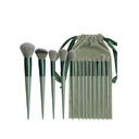 13 Pcs Brush Set With Bag- Green