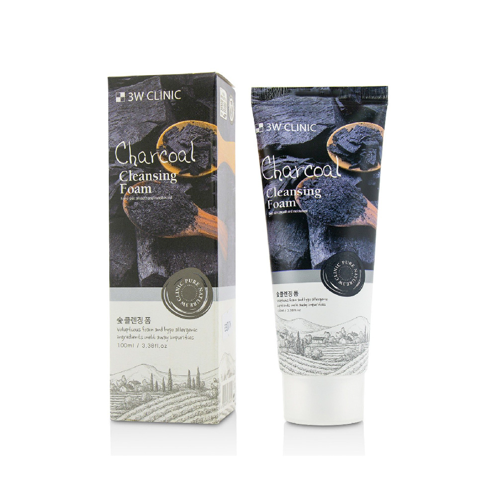 3W Clinic Charcoal Cleansing Foam