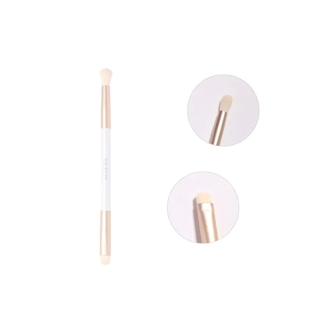 Focallure Professional Fluffy White Double-Head Makeup Brush (Single)