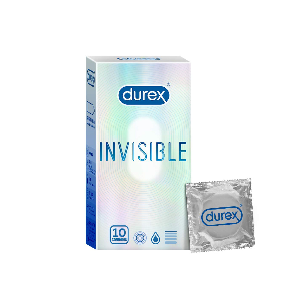 Durex Invisible Extra Sensitive Condoms (10 Pcs)