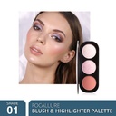 FA26 - Focallure Blush & Highlighter Palette - 10.5g