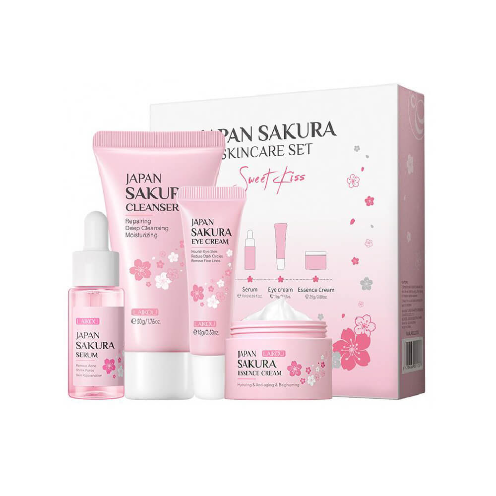 Laikou Japan Sakura 4pcs Whitening Skin Care Set